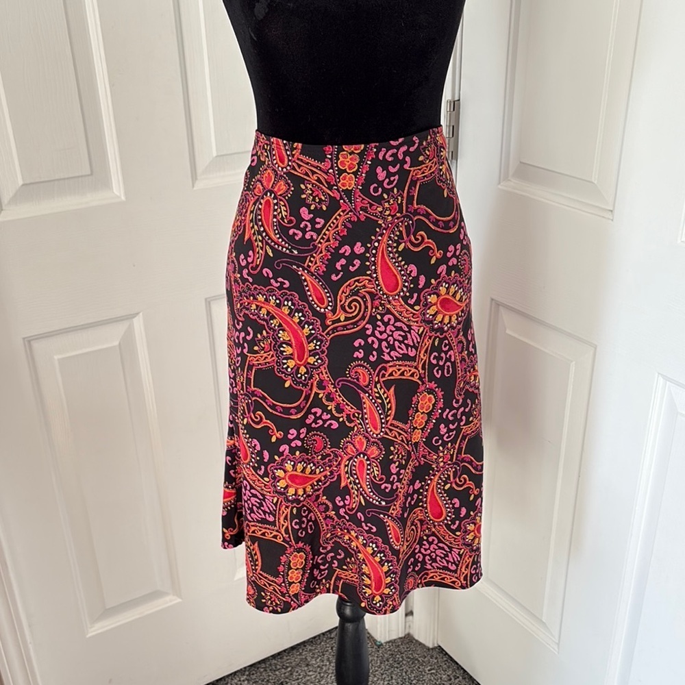 C’est Basic Y2k Midi Skirt in Paisley Print